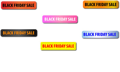 Black Friday sale banners vector design for promotional offers and discount advertising graphics design