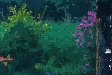 Various oil paintings, flowers, tulips, chrysanthemums, village houses, lakes, forests, figures, lotus flowers, lotus leaves, flying birds