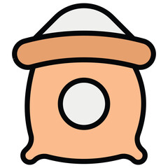 Flour Vector Icon Stock Illustration