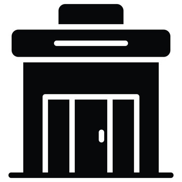 Shop Building Vector Icon Stock Illustration