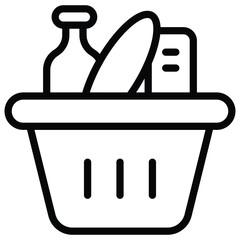 Basket Vector Icon Stock Illustration