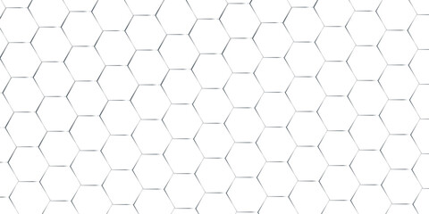 Fototapeta premium White abstract honeycomb mosaic and tile geometric hexagon vector illustration. geometric digital technology polygon science vintage square mosaic and web cover business texture. 