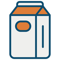Milk Carton Vector Icon Stock Illustration