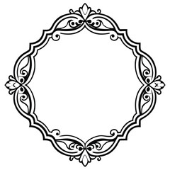 decorative frame with floral ornament
