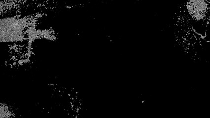 Peeling Paint Frame Grunge Texture on Black Background – High-Contrast Distressed Overlay