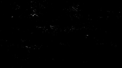 Dust & Scratch Film Noise Overlay on Black Background – Vintage Distressed Texture