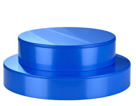 Blue Monday Podium with Soft Spotlight – Minimal Modern Background