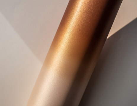 Bronze metallic cylinder