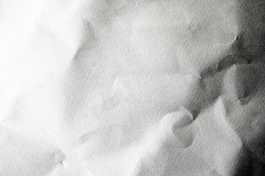 Crumpled white paper