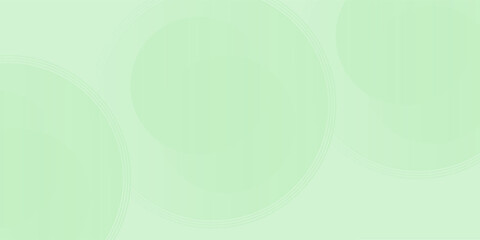Minimalist soft Abstract Background in Gradient green and white Tones with Circles. Circle effect style geometric, abstract background.