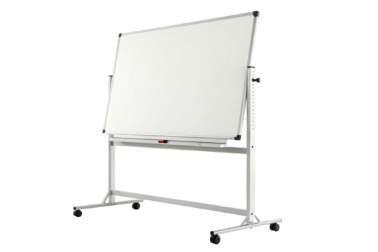 Erasable Whiteboard on Mobile Stand with Tray