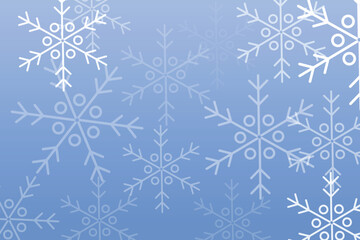 Snowflake pattern on blue background simple winter design perfect for seasonal backgrounds and festive designs EPS vector