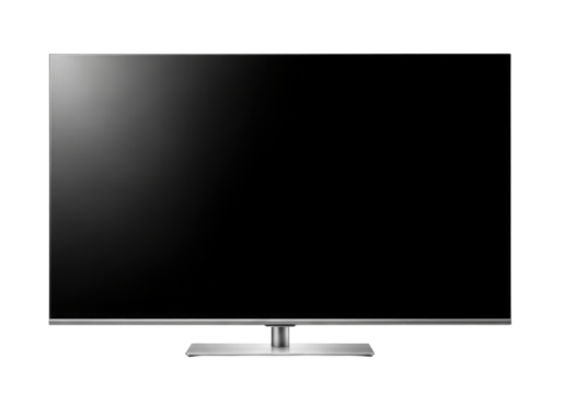 Modern flat screen television transparent background cutout png