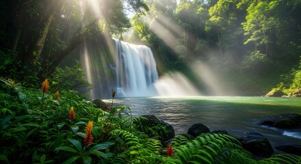 Rainforest Waterfall