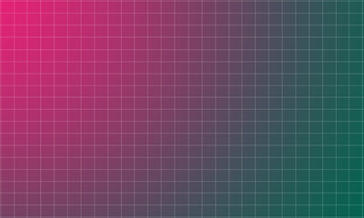 Pink and Green Gradient Pixel Grid Abstract Background with copy space