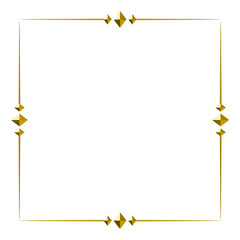 Obraz premium frame with golden ornament 