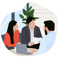 Business Meeting Illustration