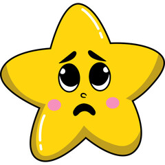 Cute Cartoon Smiling Star Illustration
