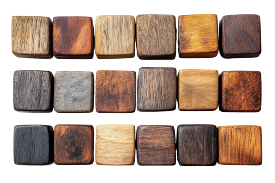 Wooden Blocks Variety Textures Grains and Colors Woodworking Art Craft Supplies for Designers Wood