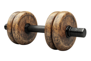 Wooden dumbbell fitness weight equipment training heavy power workout bodybuilding strength isolated