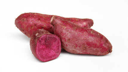 Ubi Ungu. Purple sweet potato, or in scientific terms Ipomoea Batatas var Ayamurasaki, is a variety of sweet potato that has purple skin and flesh
