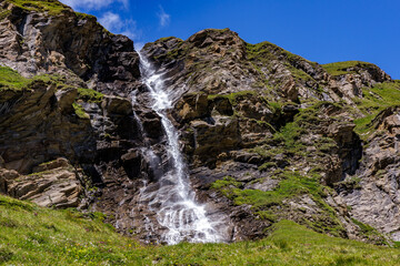 Obraz premium Naßfeld-Wasserfall, Großglockner, Kärnten