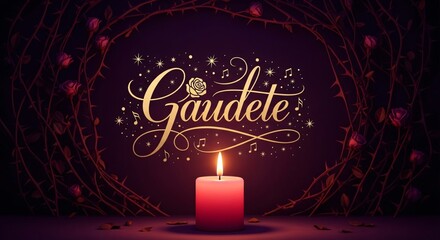 Gaudete Sunday Rose Candle Celebration &ndash; Third Sunday of Advent Joyful Worship Image