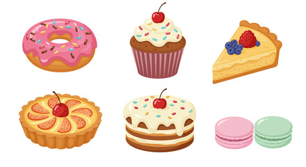 Collection of Delicious Desserts and Pastries 1.