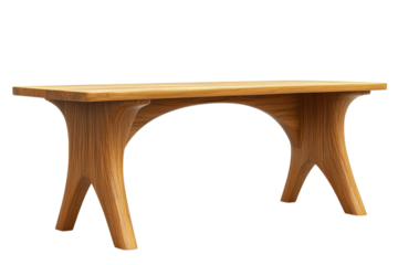 Modern Wooden Table Artisan Furniture Contemporary Design Handcrafted Woodwork Black Background Home