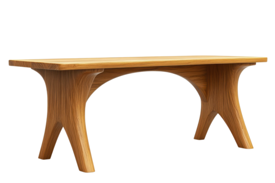 Modern Wooden Table Artisan Furniture Contemporary Design Handcrafted Woodwork Black Background Home
