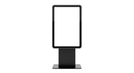 Digital Information Kiosk with Blank Screen display