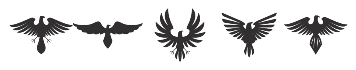 ancient hawk logo vector