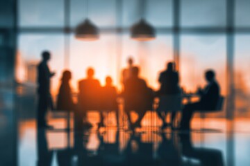 blur people in meeting room. High quality