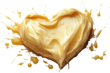 Sweet Love Heart A Golden Honey Caramel Embrace Dessert Temptation Valentine s Day Delight Culinary