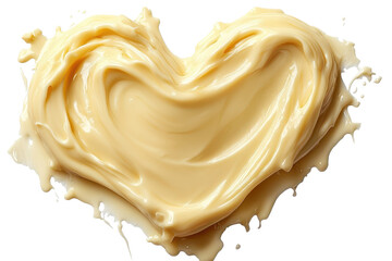 Creamy vanilla heart dessert art delicious frosting heart shape sweet confection romantic treat