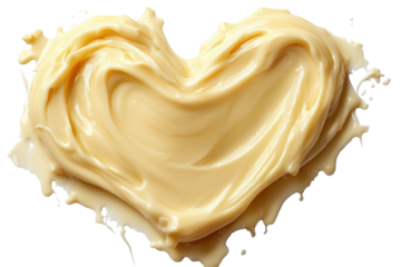 Creamy vanilla heart dessert art delicious frosting heart shape sweet confection romantic treat