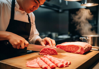 Mastering the art of slicing premium beef with professional food hacks for your next amazing quick recipe in the kitchen