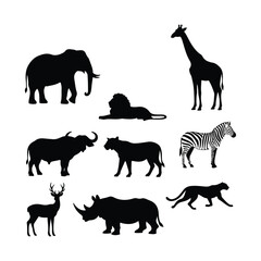 animals silhouettes vector