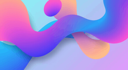 Gradient Swirl Abstract Design Modern Colorful Curve