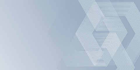 White abstract background with dynamic wavy hexagon texture. suitable for wallpaper simple modern eps10.