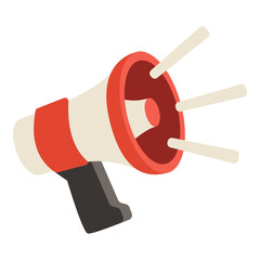 This megaphone illustration is suitable for Black Friday.