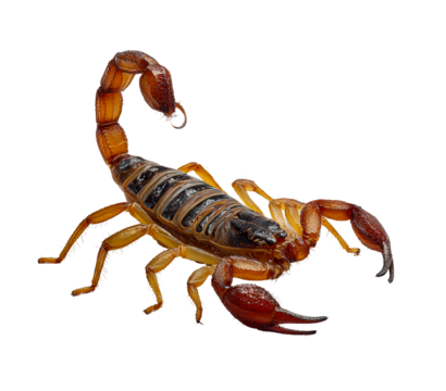 A scorpion dangerous isolated on transparent background
