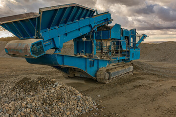 Heavy machinery for the construction