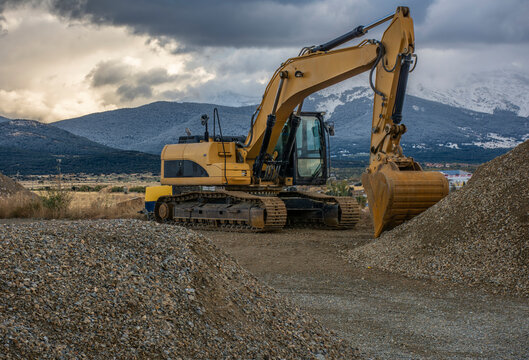 Heavy machinery for the construction
