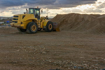 Heavy machinery for the construction