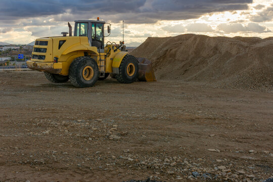 Heavy machinery for the construction