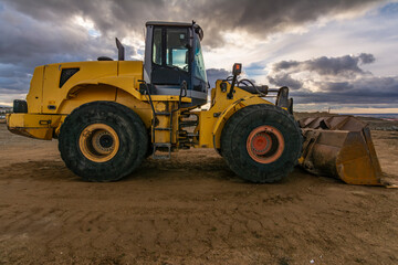 Heavy machinery for the construction