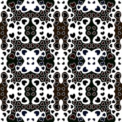 Fototapeta premium Seamless vector illustration of black abstract design.