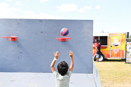 Small hands, big aim &mdash; nothing but hope in the air