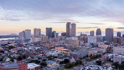 Drone shot of New Orleans, Louisiana